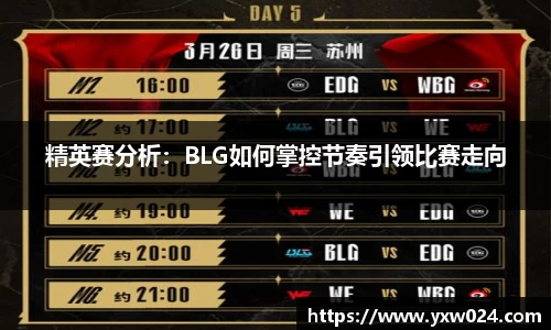精英赛分析：BLG如何掌控节奏引领比赛走向