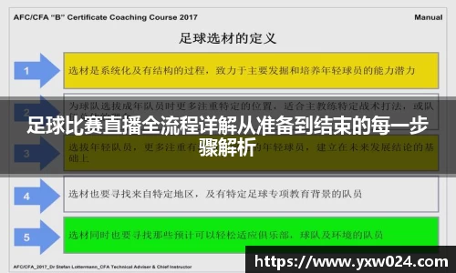 足球比赛直播全流程详解从准备到结束的每一步骤解析
