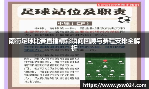 南街足球比赛直播精彩瞬间回顾与赛程安排全解析