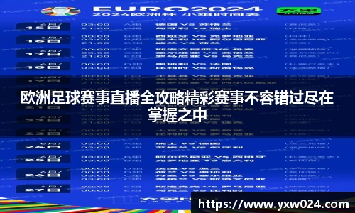 欧洲足球赛事直播全攻略精彩赛事不容错过尽在掌握之中